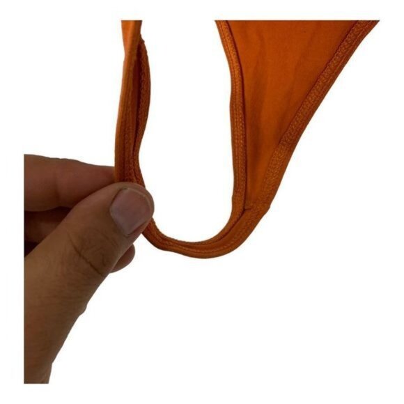 Rust Orange XS Bodysuit By BP. Cotton-Spandex Blend - Picture 2 of 7